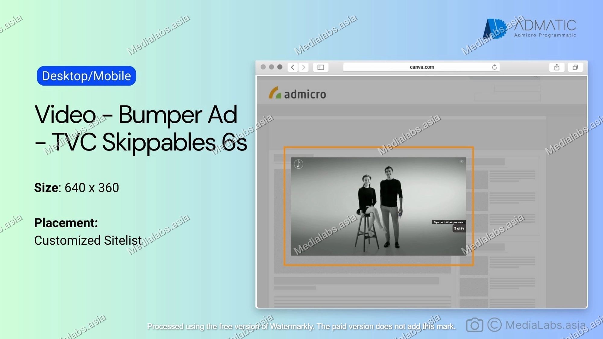 Video - Bumper Ad - TVC Skippables 6s